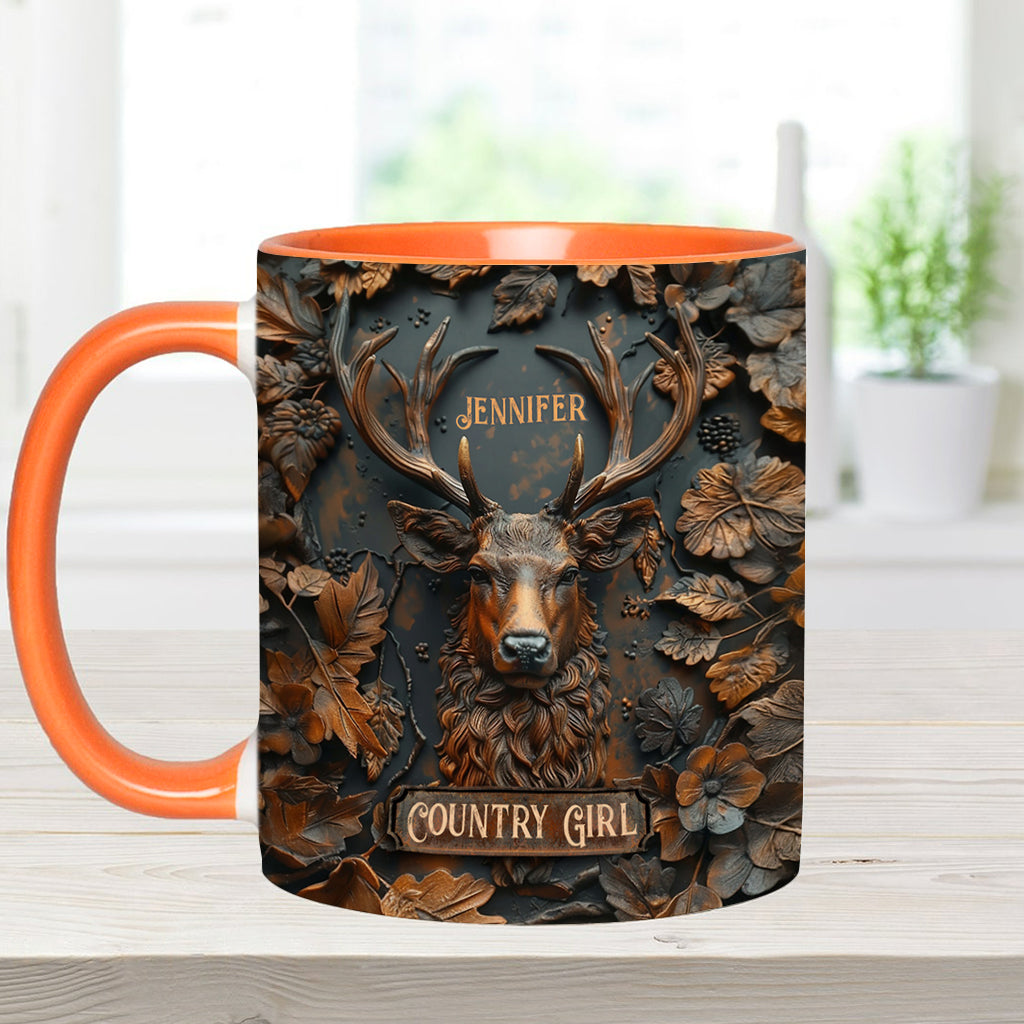 Country Girl - Personalisierte Tasse mit Jagdmotiv