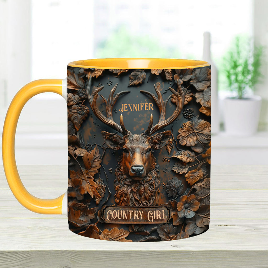 Country Girl - Personalisierte Tasse mit Jagdmotiv