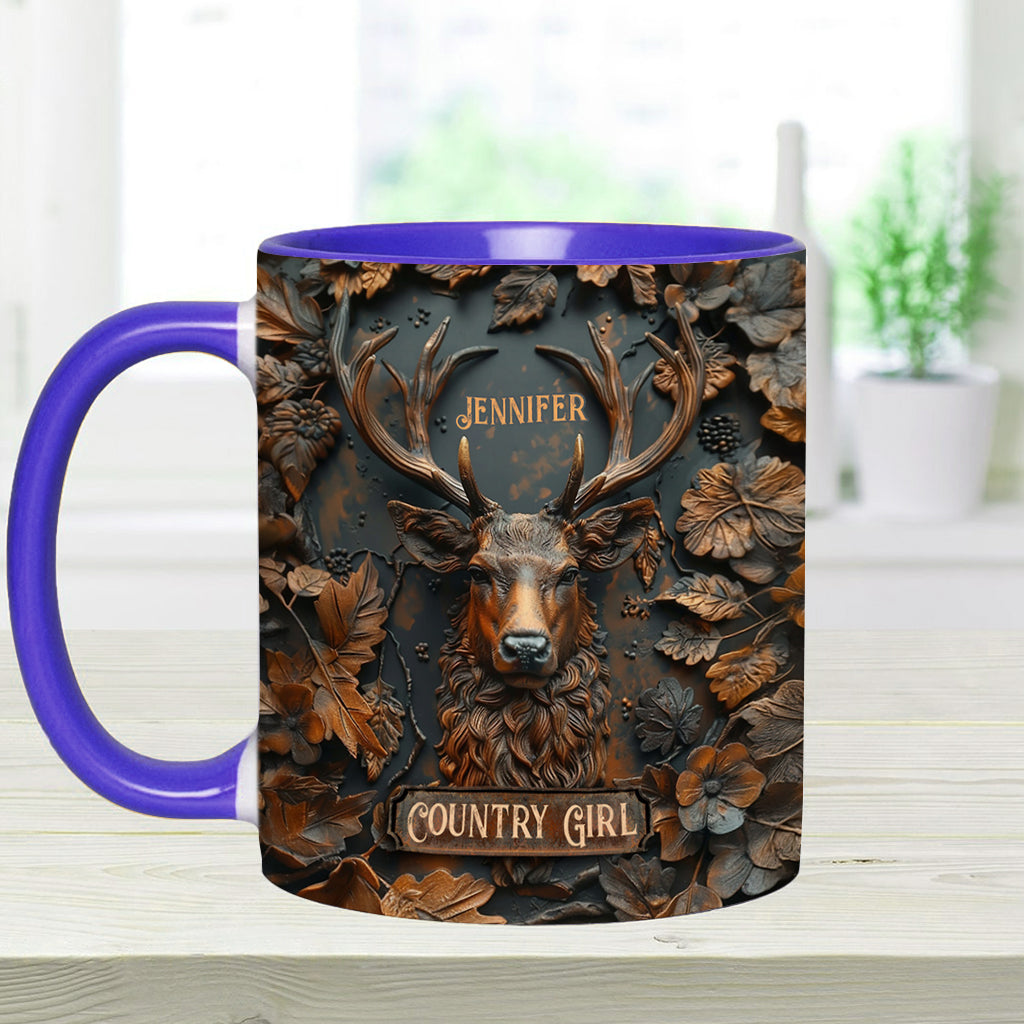 Country Girl - Personalisierte Tasse mit Jagdmotiv