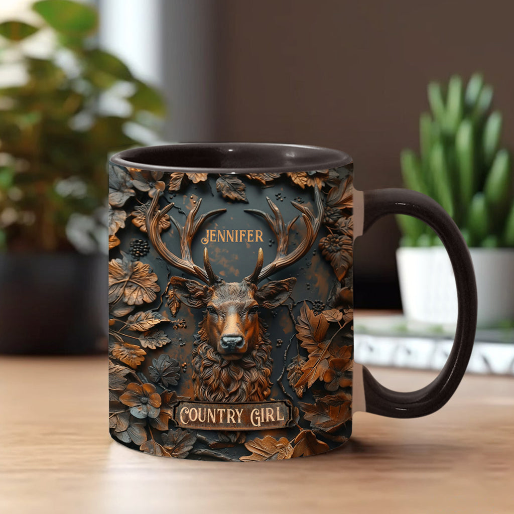 Country Girl - Personalisierte Tasse mit Jagdmotiv