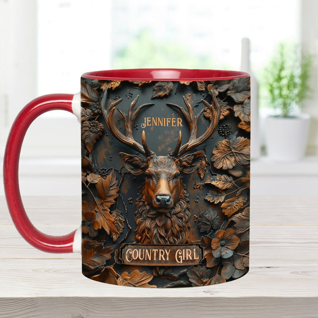 Country Girl - Personalisierte Tasse mit Jagdmotiv