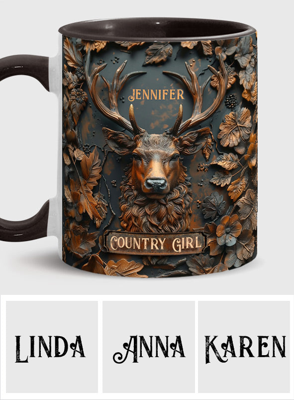 Country Girl - Personalisierte Tasse mit Jagdmotiv