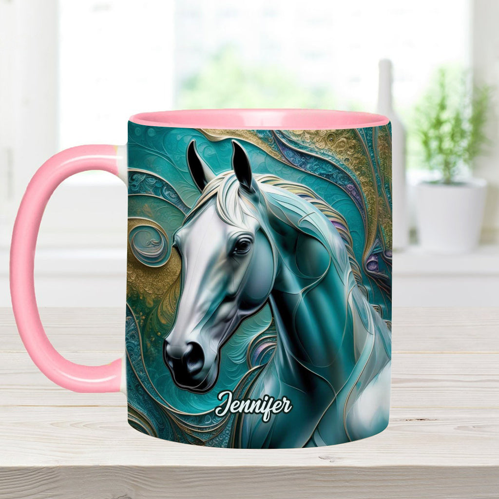 Beautiful Horse - Personalized Horse Accent Mug