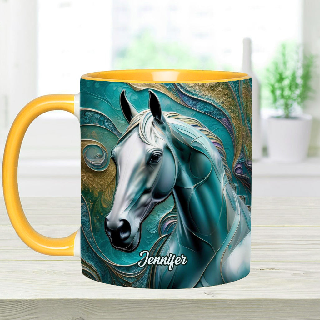 Beautiful Horse - Personalized Horse Accent Mug