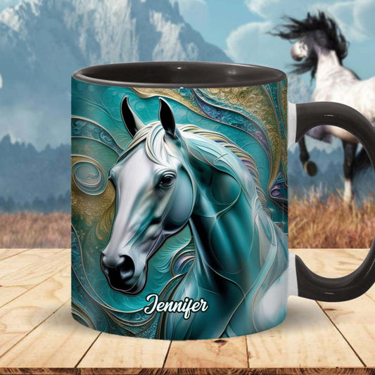 Wunderschönes Pferd – personalisierte Tasse mit Pferdemotiv