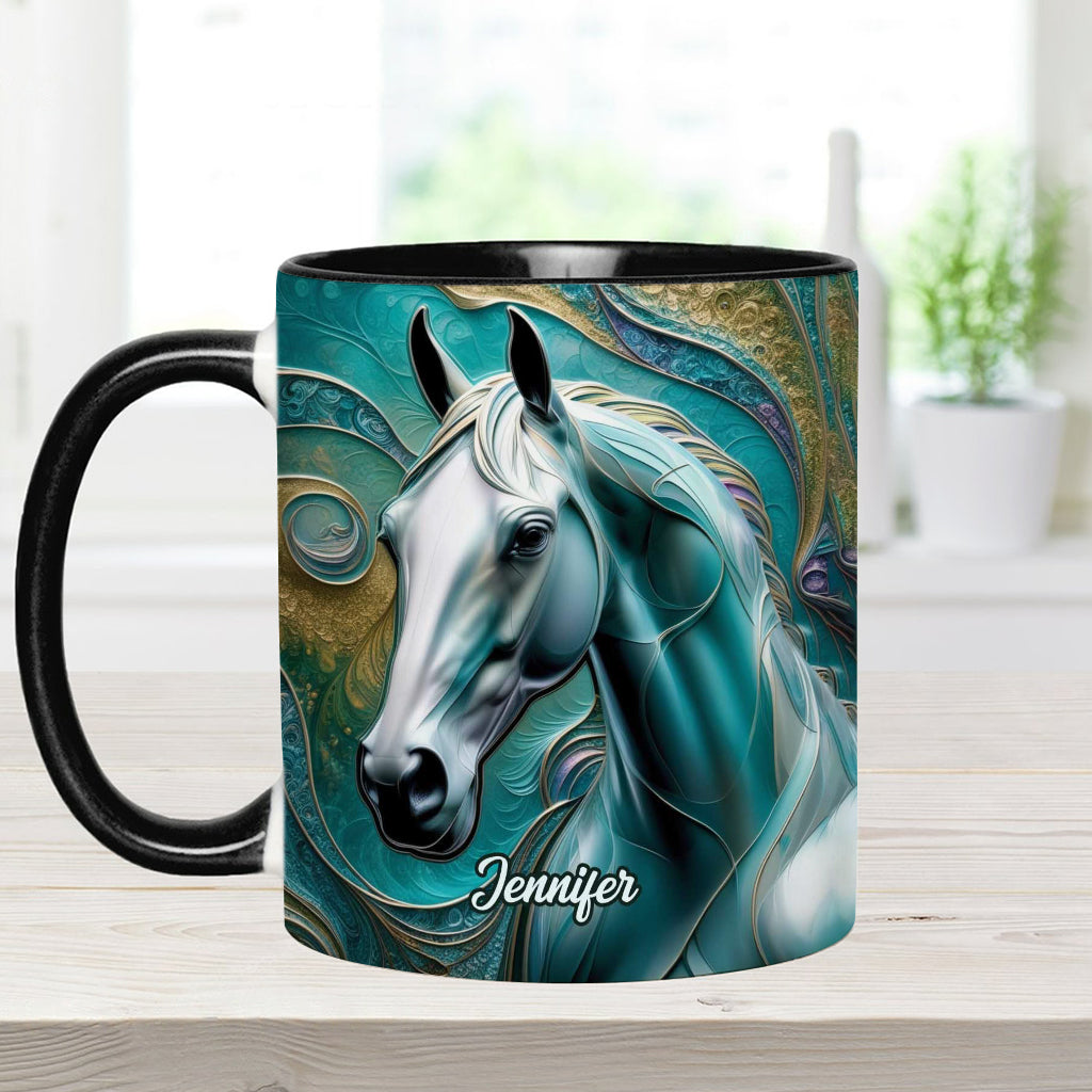 Beautiful Horse - Personalized Horse Accent Mug