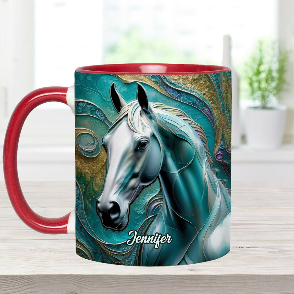 Beautiful Horse - Personalized Horse Accent Mug