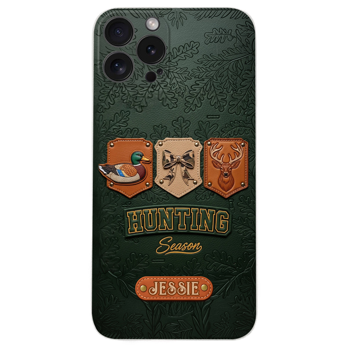 Hunting Season - Personalized Hunting Leather Phone Case