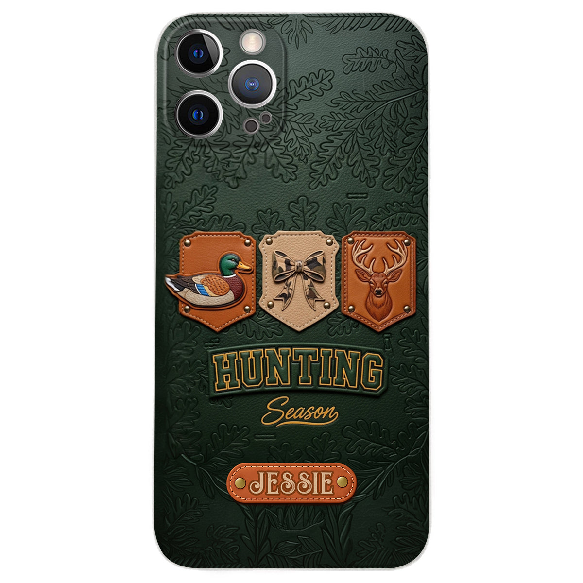 Hunting Season - Personalized Hunting Leather Phone Case