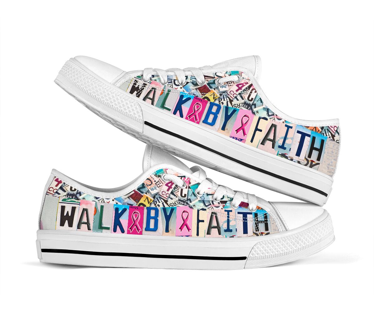 Walk By Faith Brustkrebs-Aufklärungsschuhe (niedriger Schaft) 0622