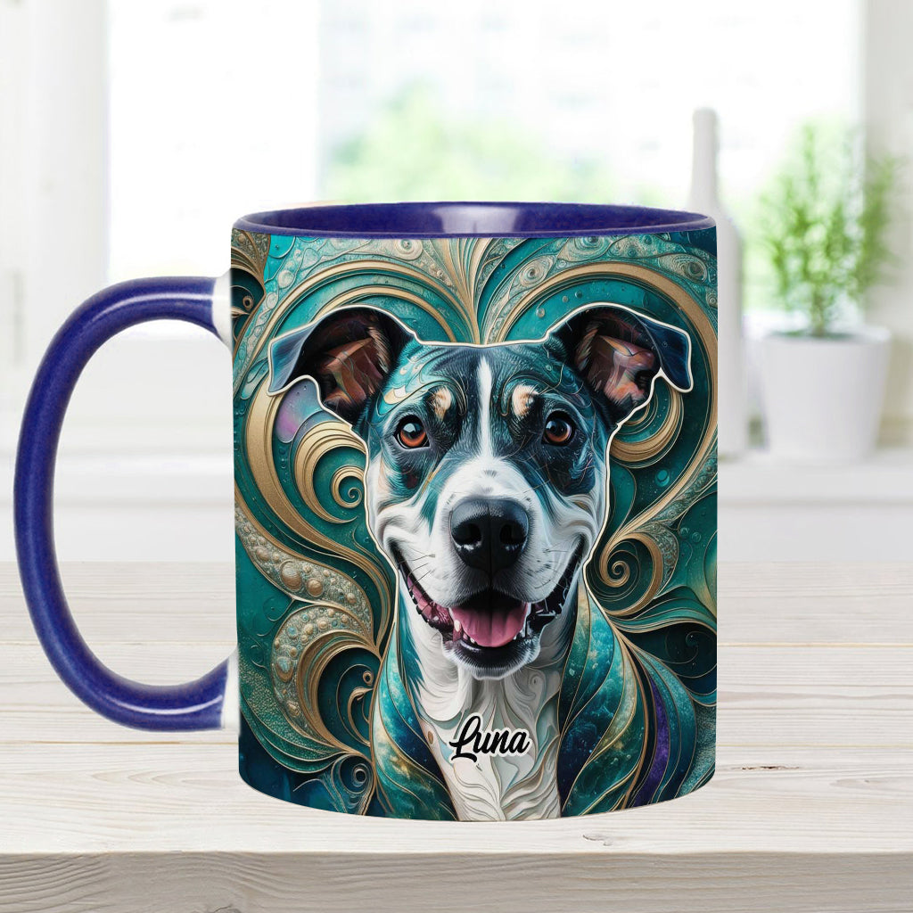 Psychedelisch - Personalisierte Tasse mit Hundemotiv