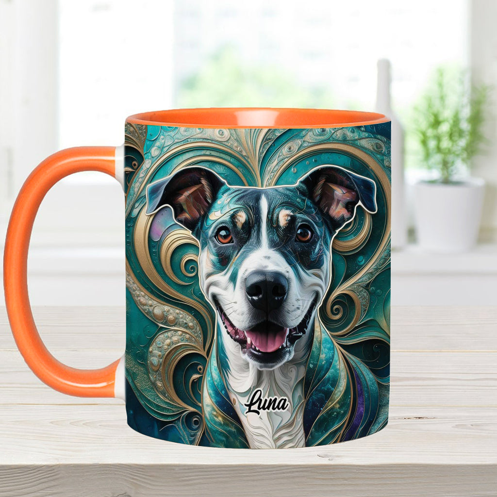 Psychedelisch - Personalisierte Tasse mit Hundemotiv