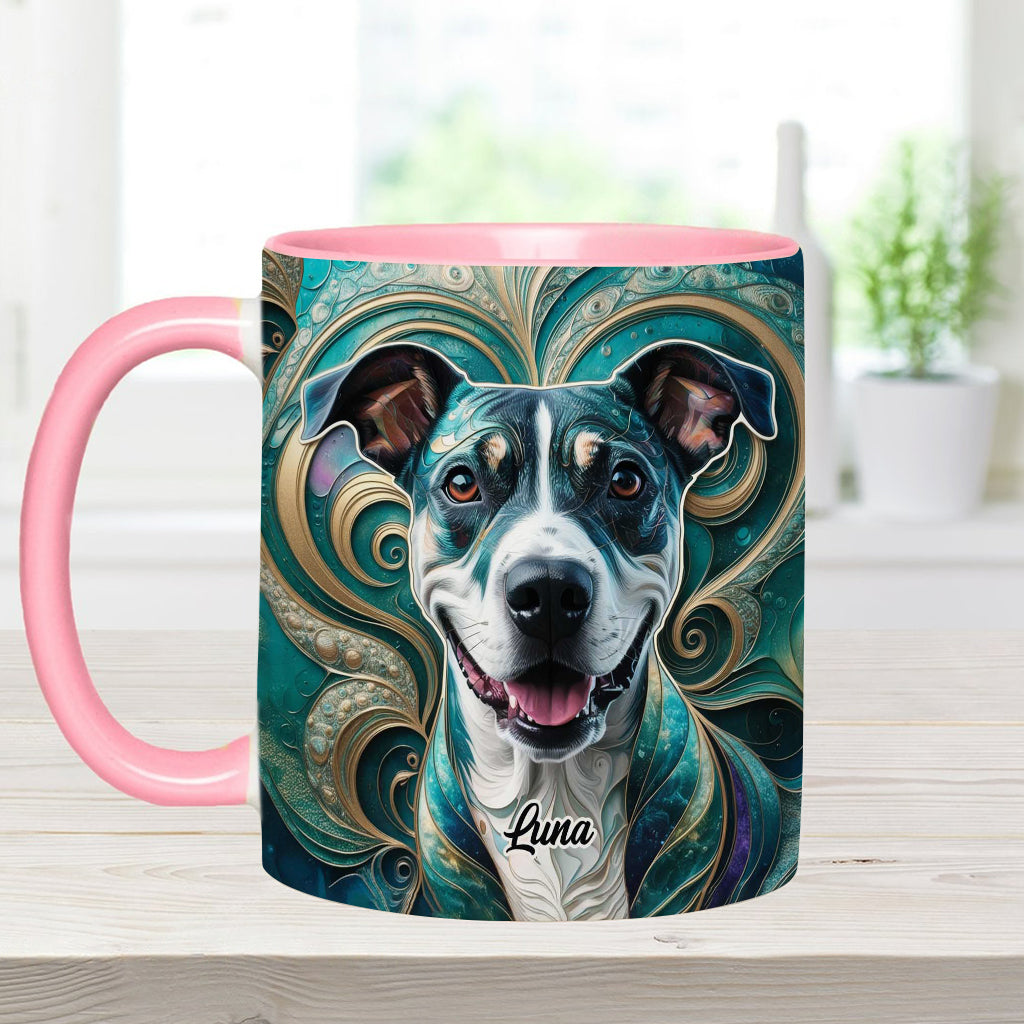 Psychedelisch - Personalisierte Tasse mit Hundemotiv
