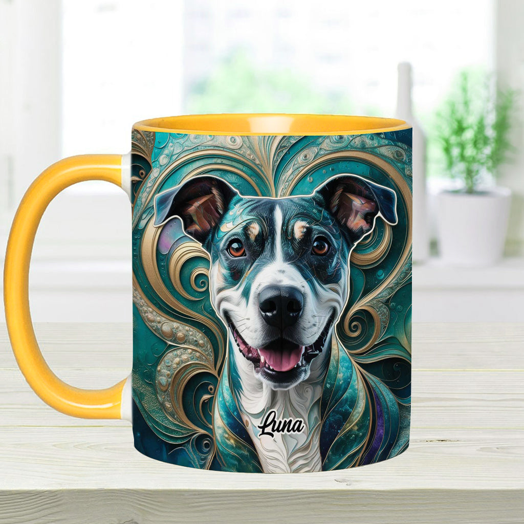 Psychedelisch - Personalisierte Tasse mit Hundemotiv