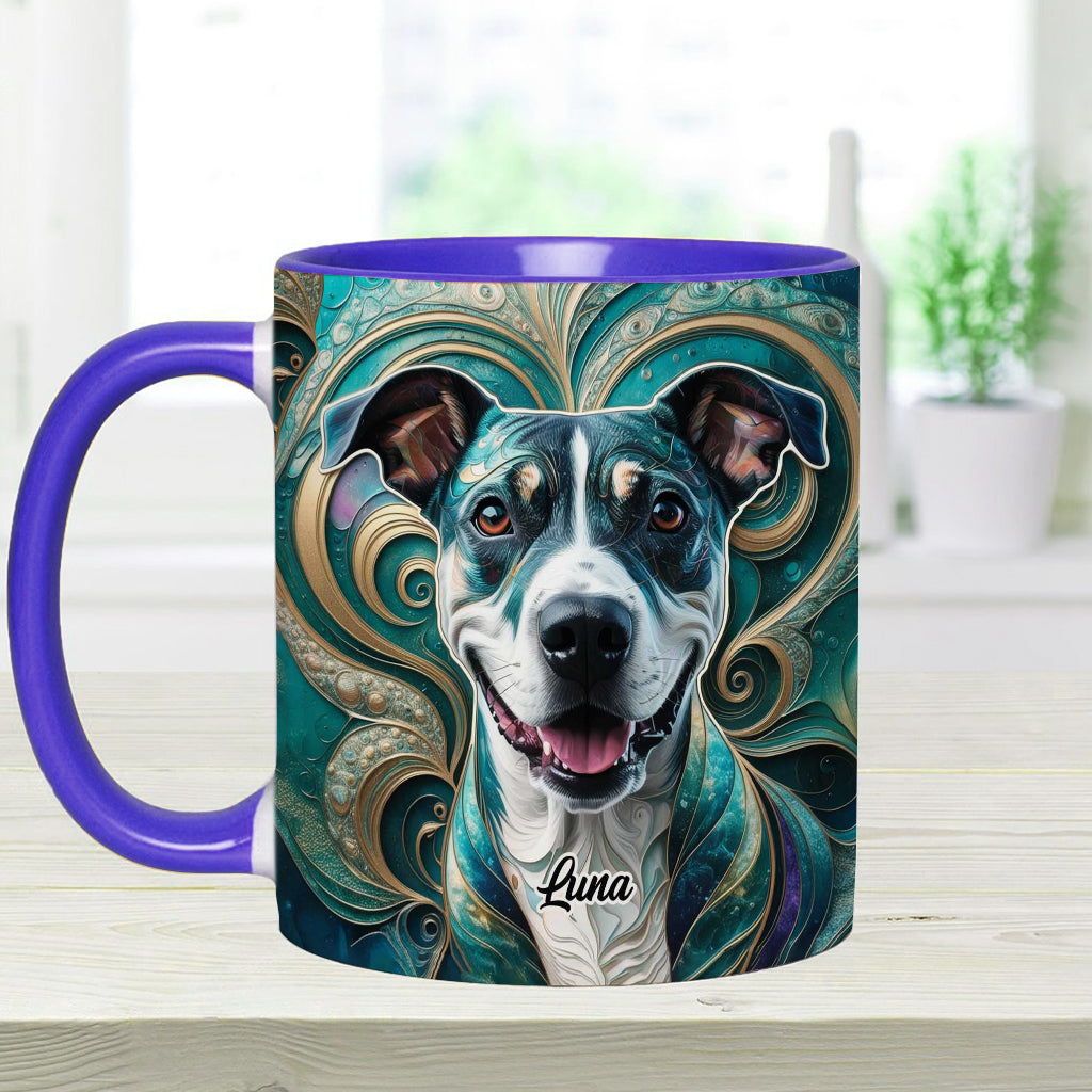 Psychedelisch - Personalisierte Tasse mit Hundemotiv