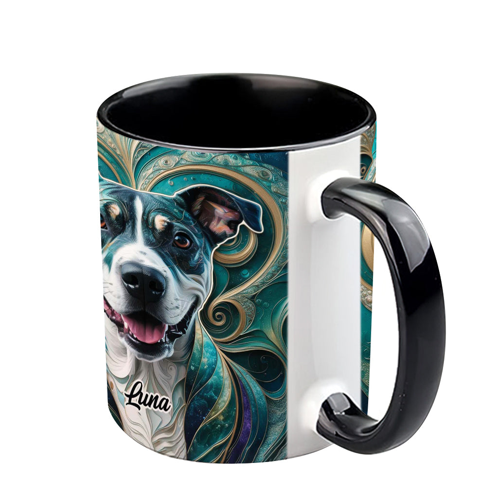 Psychedelisch - Personalisierte Tasse mit Hundemotiv