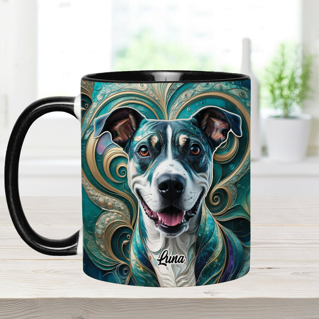 Psychedelisch - Personalisierte Tasse mit Hundemotiv