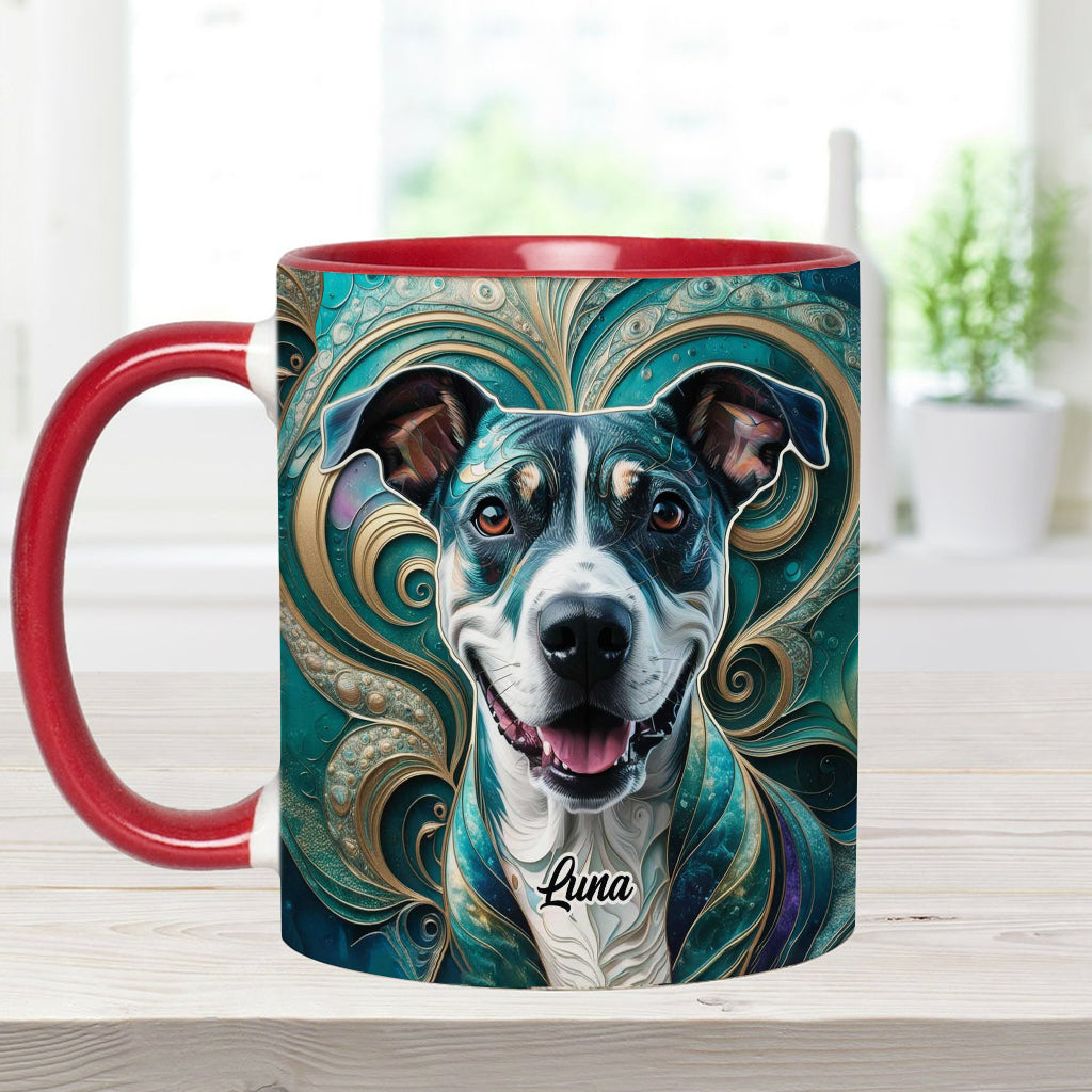 Psychedelisch - Personalisierte Tasse mit Hundemotiv