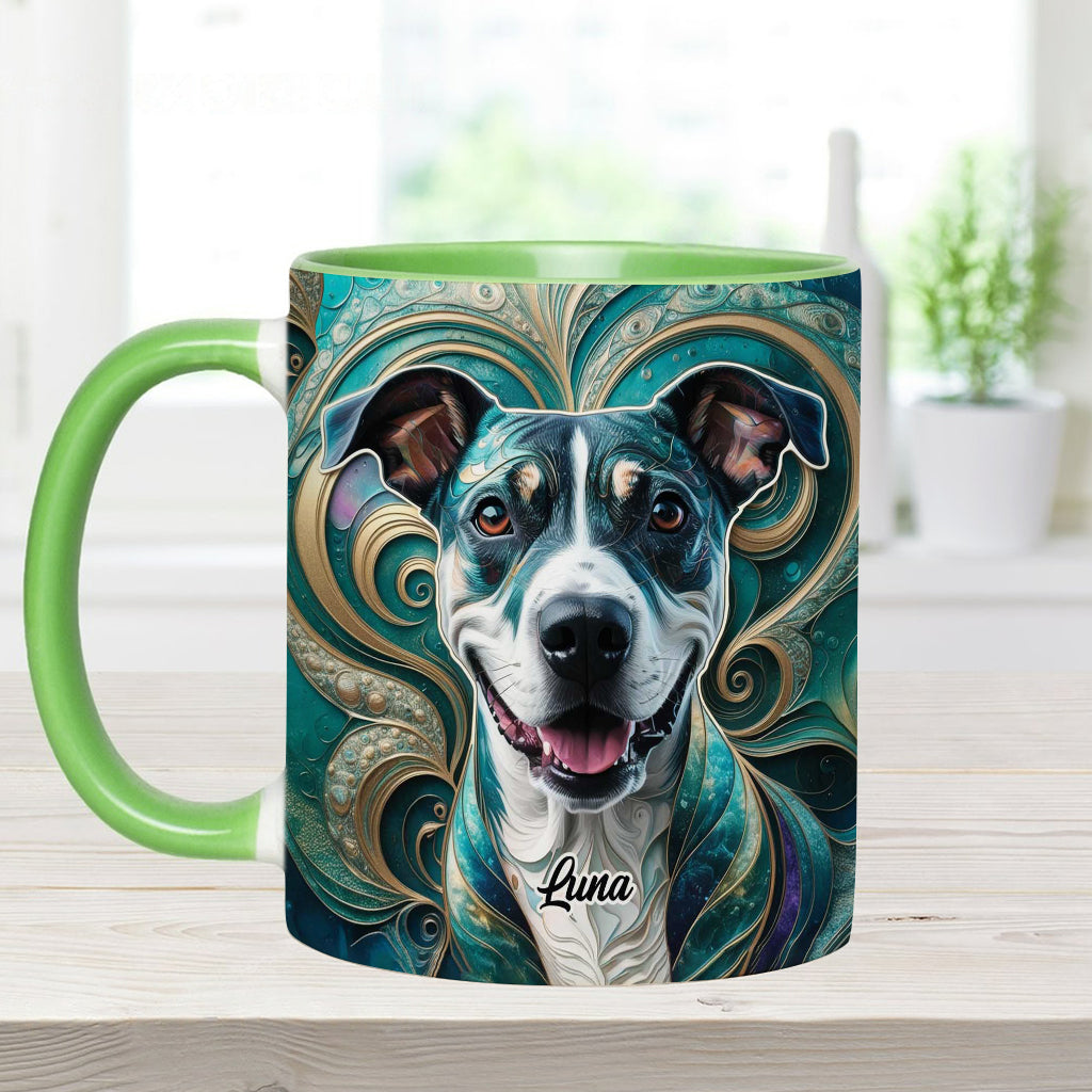 Psychedelisch - Personalisierte Tasse mit Hundemotiv