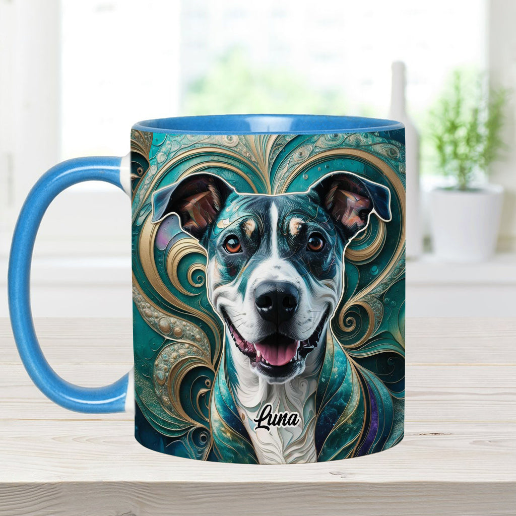 Psychedelisch - Personalisierte Tasse mit Hundemotiv