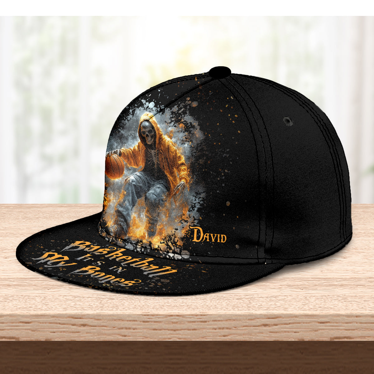 Basketball liegt mir im Blut – personalisierte Basketball-Snapback-Jacke