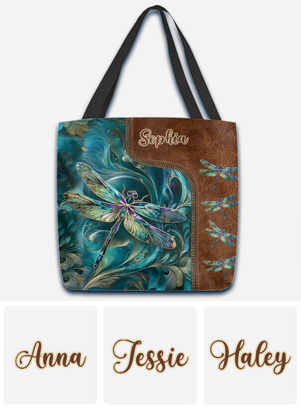 Verträumte Libelle – Personalisierte Libellen-Tragetasche