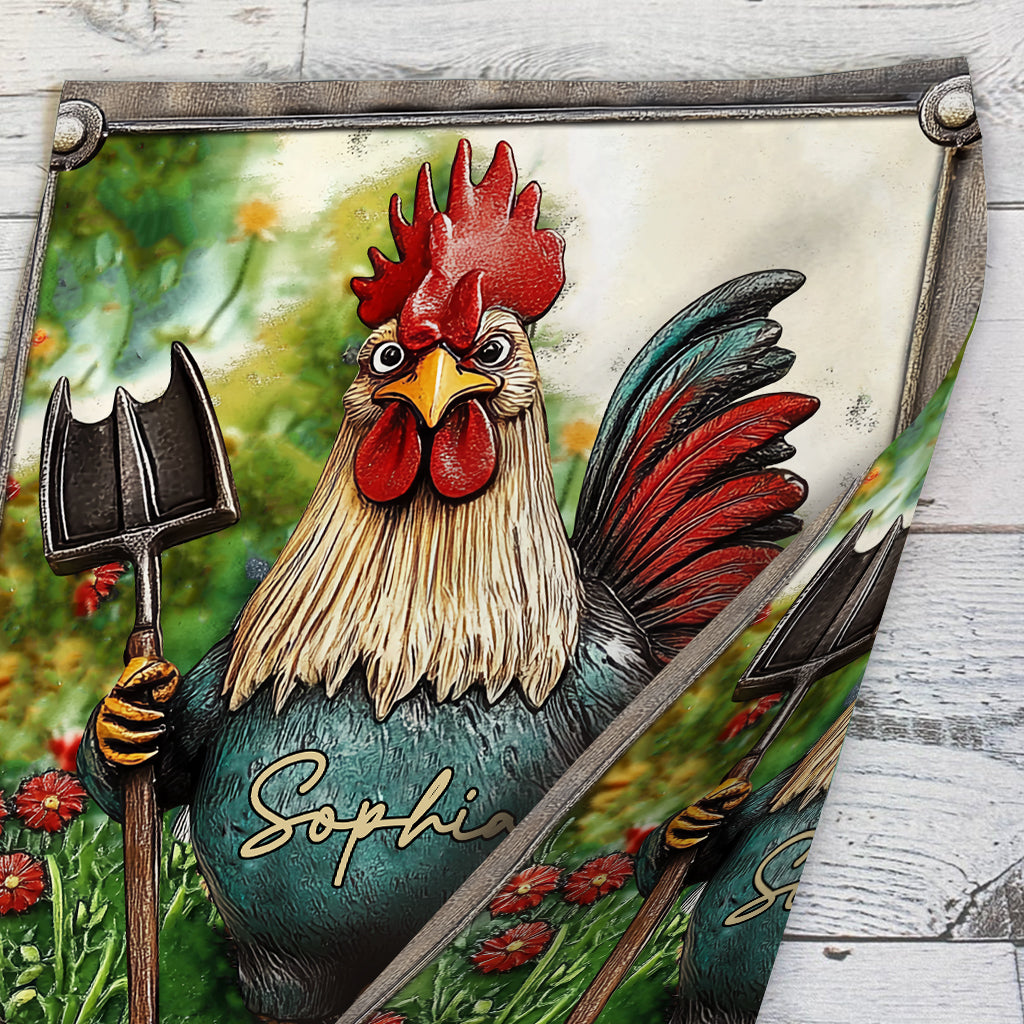 Mein Garten, meine Regeln – Personalisierte Gartenflagge