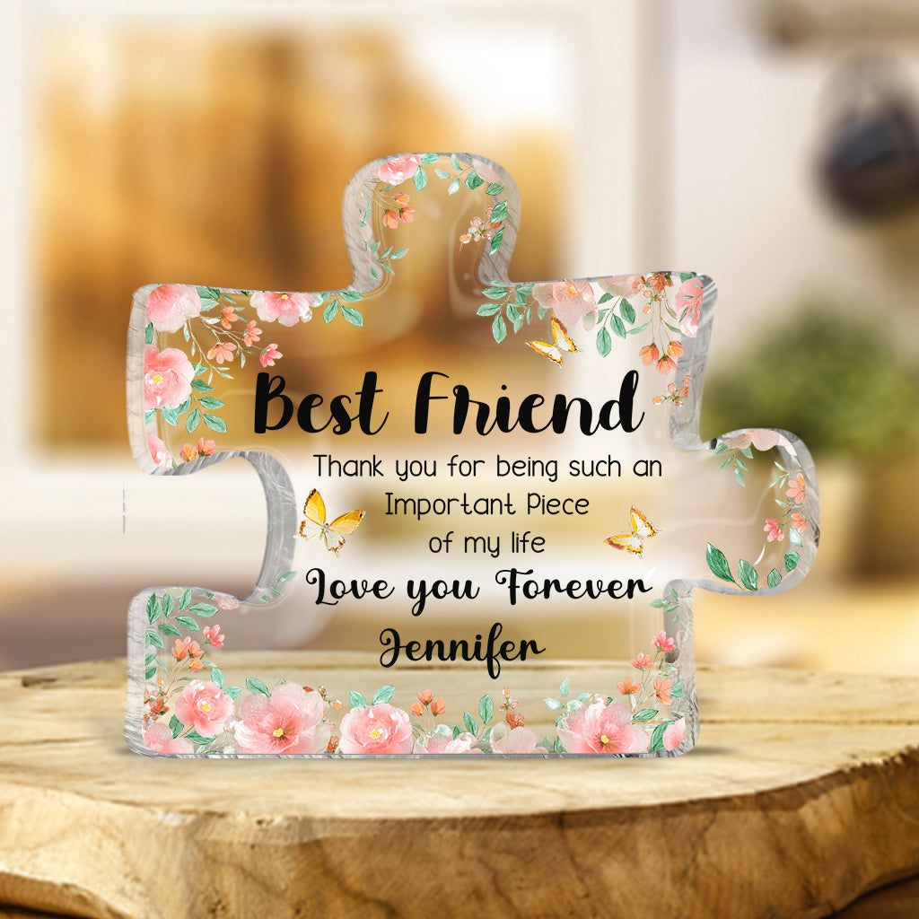 Love You Forever - Personalized Bestie Custom Shaped Acrylic Plaque