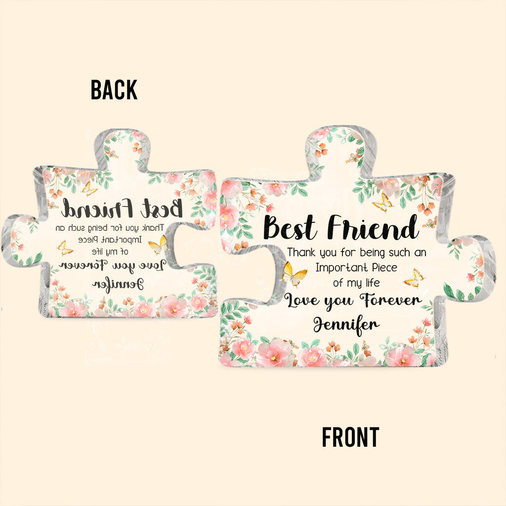 Love You Forever - Personalized Bestie Custom Shaped Acrylic Plaque