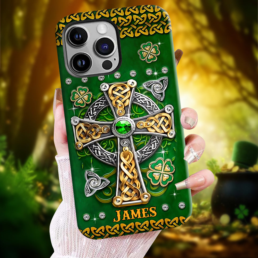 In My Veins – Personalisierte Handyhülle mit Allover-Print zum St. Patrick's Day