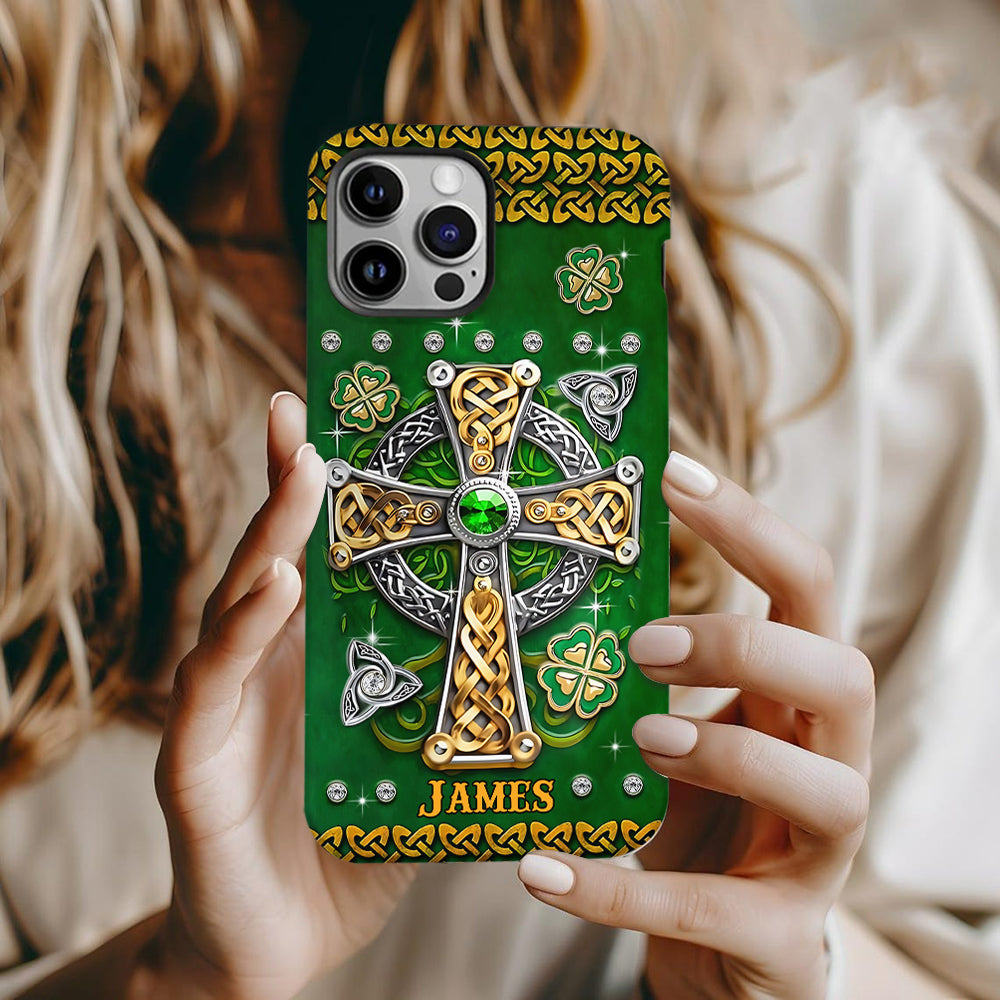 In My Veins – Personalisierte Handyhülle mit Allover-Print zum St. Patrick's Day