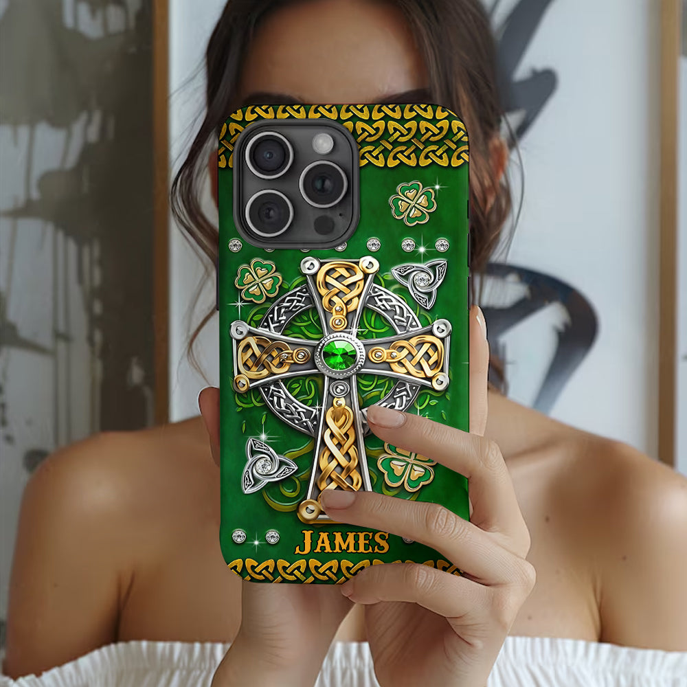 In My Veins – Personalisierte Handyhülle mit Allover-Print zum St. Patrick's Day