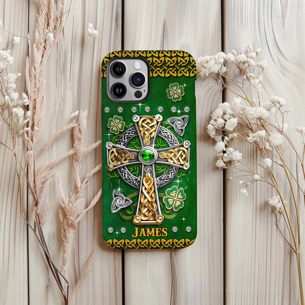 In My Veins – Personalisierte Handyhülle mit Allover-Print zum St. Patrick's Day