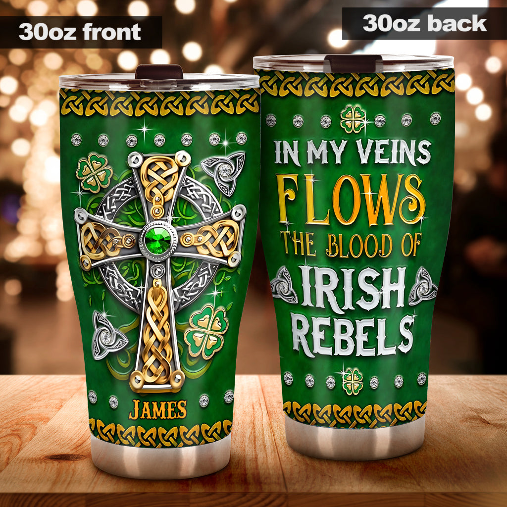 In My Veins – Personalisierter St. Patrick's Day-Becher