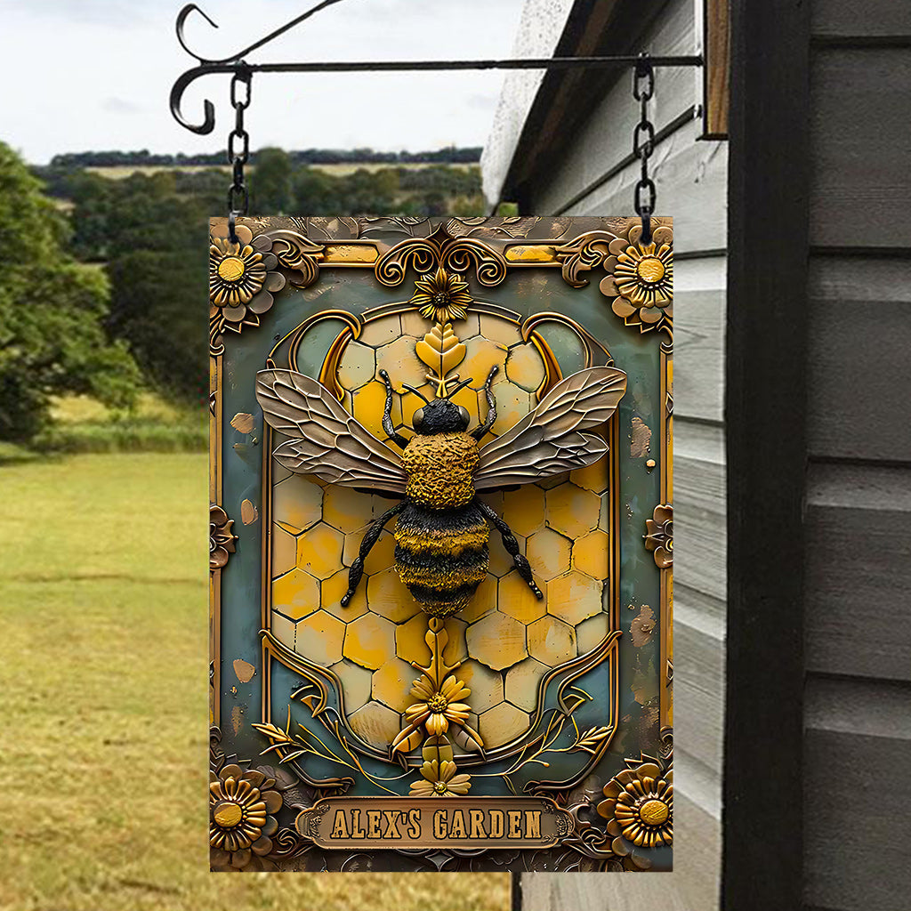 Mein Lieblingsplatz – Personalisiertes rechteckiges Metallschild für Gartenliebhaber