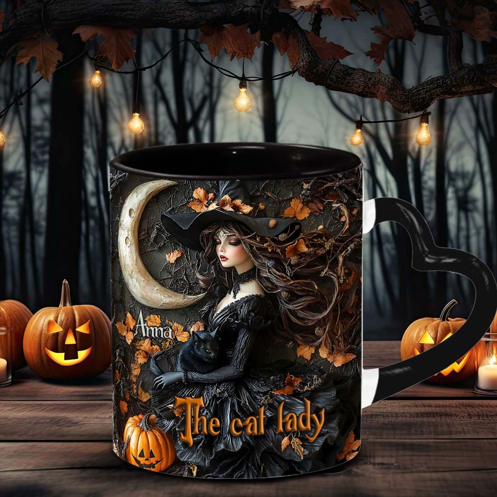 The Witch - Personalized Witch Heart Handle Mug