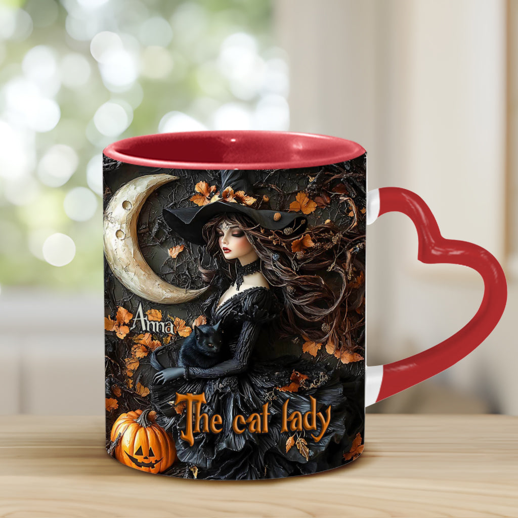 The Witch - Personalized Witch Heart Handle Mug