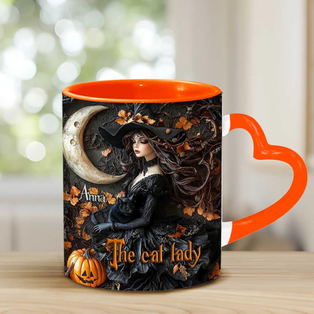 The Witch - Personalized Witch Heart Handle Mug