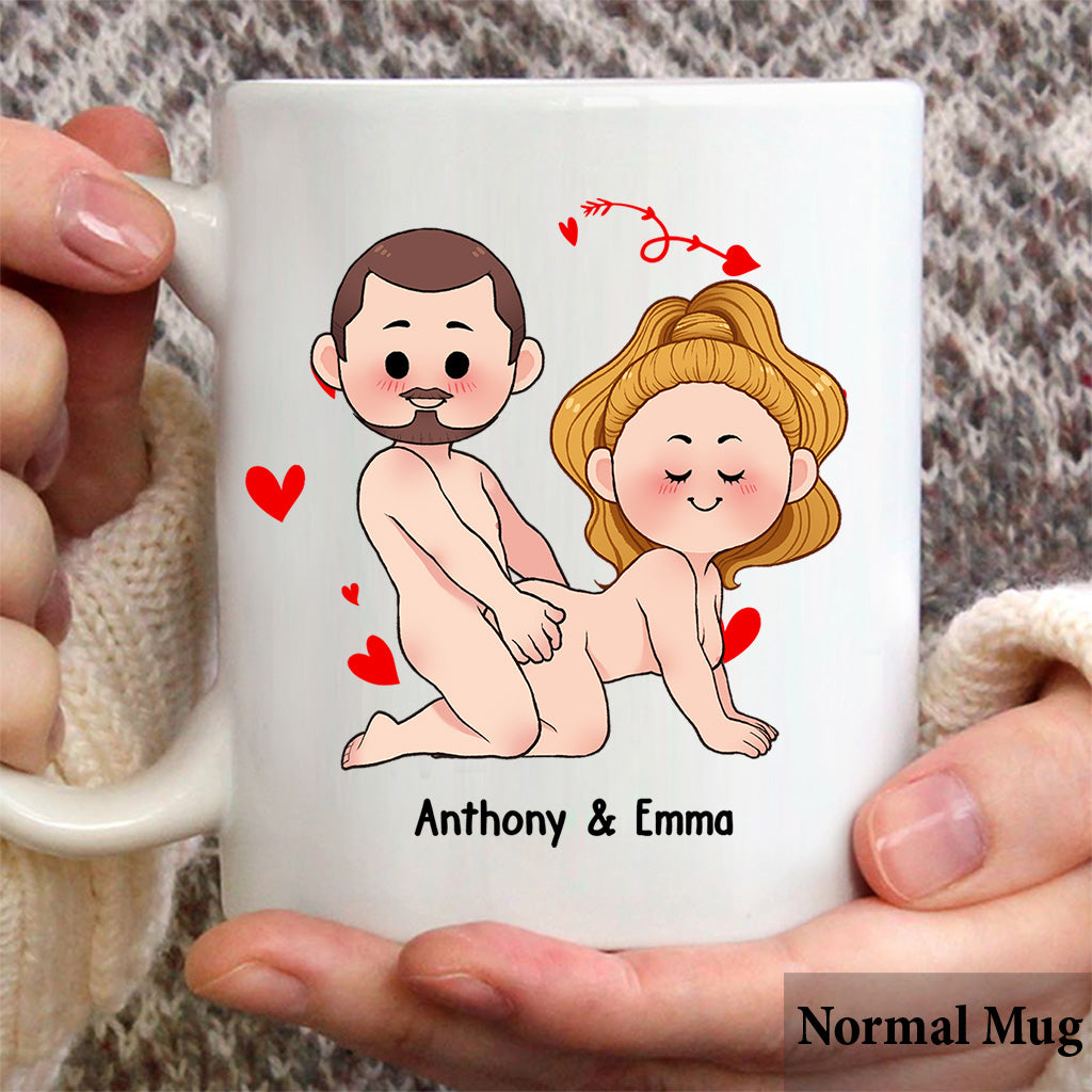 Ich will nur, dass du glücklich bist – Geschenkidee für Paare (Ehemann, Ehefrau, Freund, Freundin) – Personalisierte Tasse