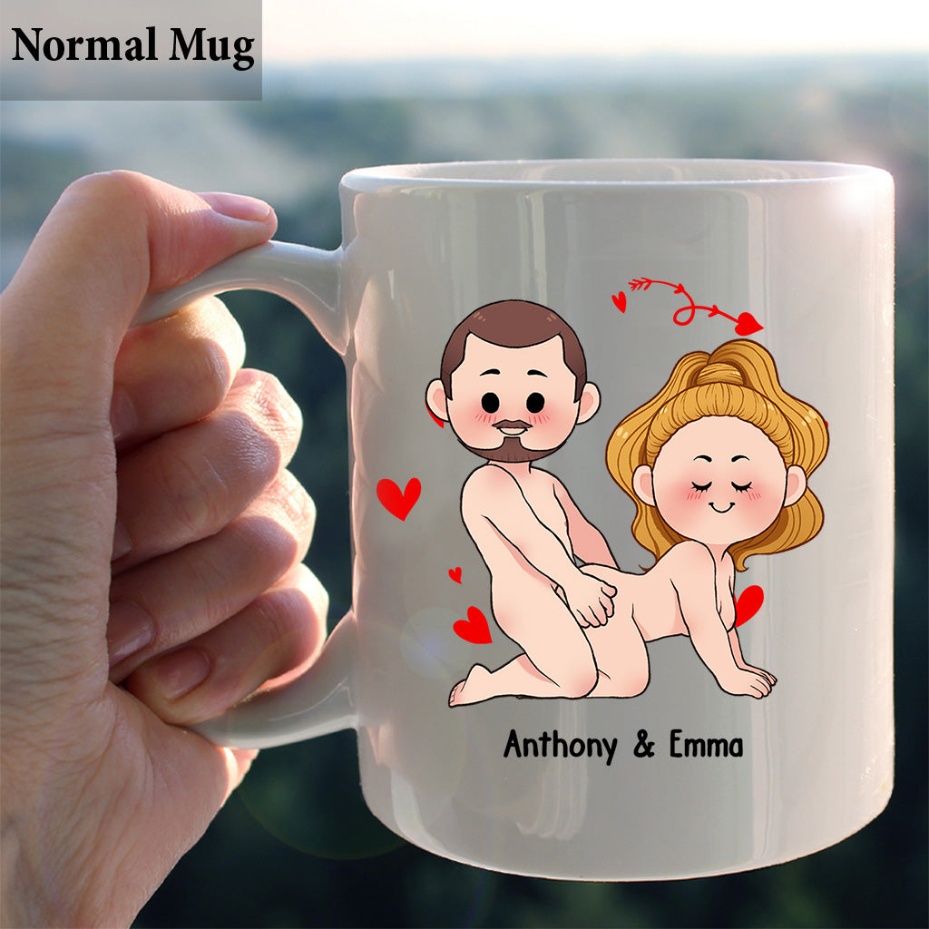 Ich will nur, dass du glücklich bist – Geschenkidee für Paare (Ehemann, Ehefrau, Freund, Freundin) – Personalisierte Tasse