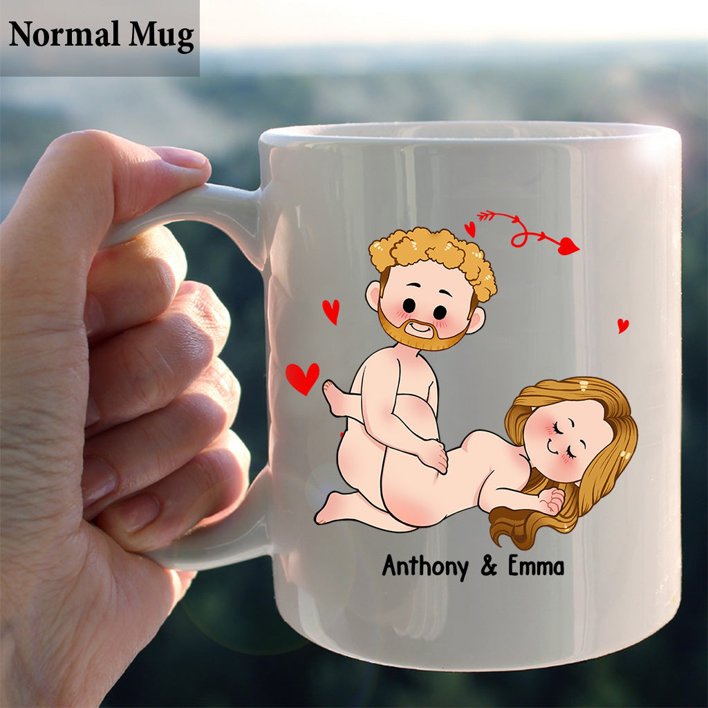 Ich will nur, dass du glücklich bist – Geschenkidee für Paare (Ehemann, Ehefrau, Freund, Freundin) – Personalisierte Tasse