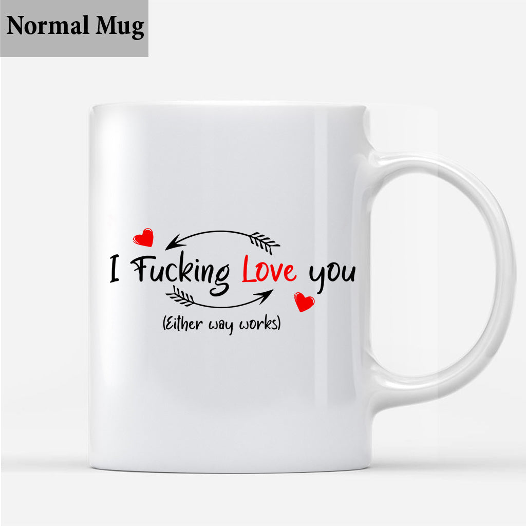 Ich will nur, dass du glücklich bist – Geschenkidee für Paare (Ehemann, Ehefrau, Freund, Freundin) – Personalisierte Tasse