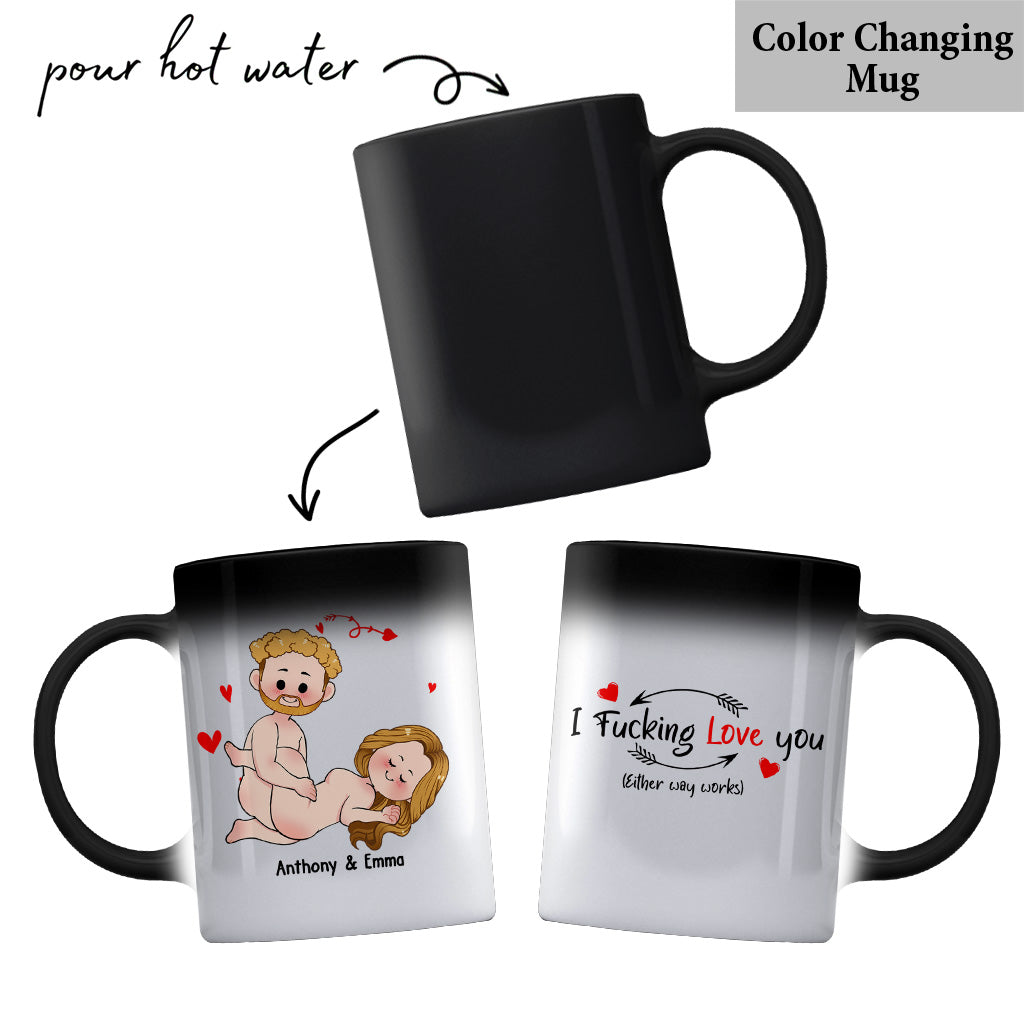 Ich will nur, dass du glücklich bist – Geschenkidee für Paare (Ehemann, Ehefrau, Freund, Freundin) – Personalisierte Tasse