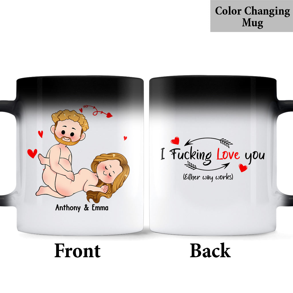 Ich will nur, dass du glücklich bist – Geschenkidee für Paare (Ehemann, Ehefrau, Freund, Freundin) – Personalisierte Tasse