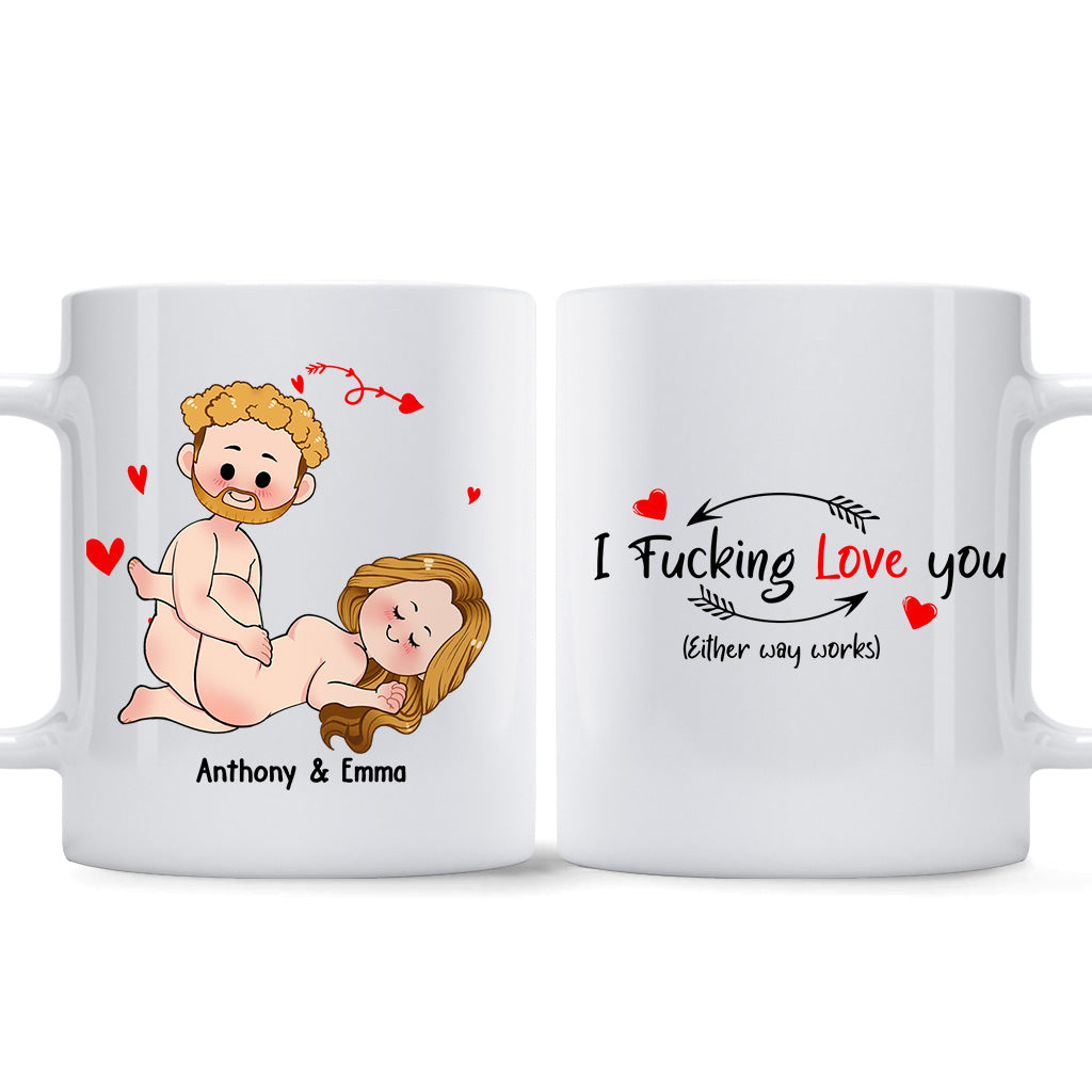 Ich will nur, dass du glücklich bist – Geschenkidee für Paare (Ehemann, Ehefrau, Freund, Freundin) – Personalisierte Tasse