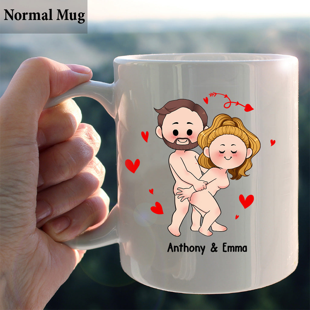 Ich will nur, dass du glücklich bist – Geschenkidee für Paare (Ehemann, Ehefrau, Freund, Freundin) – Personalisierte Tasse