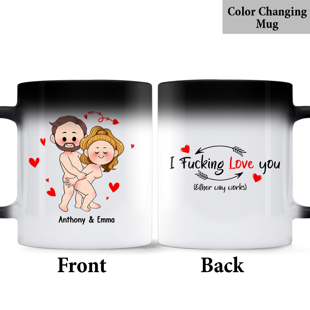 Ich will nur, dass du glücklich bist – Geschenkidee für Paare (Ehemann, Ehefrau, Freund, Freundin) – Personalisierte Tasse