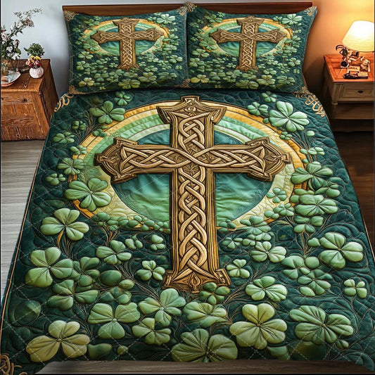 Irisches Kreuz – Quilt-Set zum St. Patrick's Day