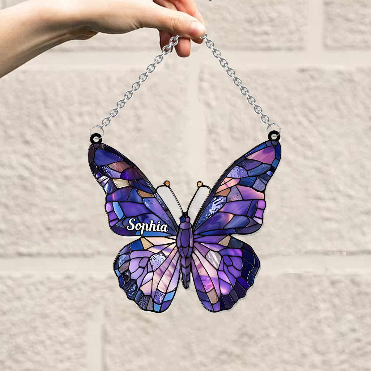 Wunderschöner Schmetterling – Personalisierter Schmetterlings-Fensterhänger als Sonnenfänger