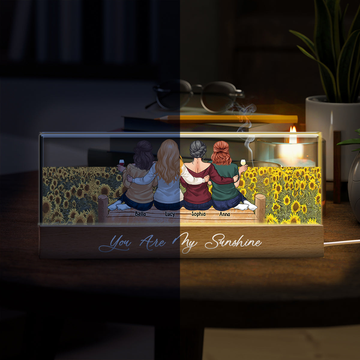 You Are My Sunshine - Personalized Bestie Custom LED Night Light